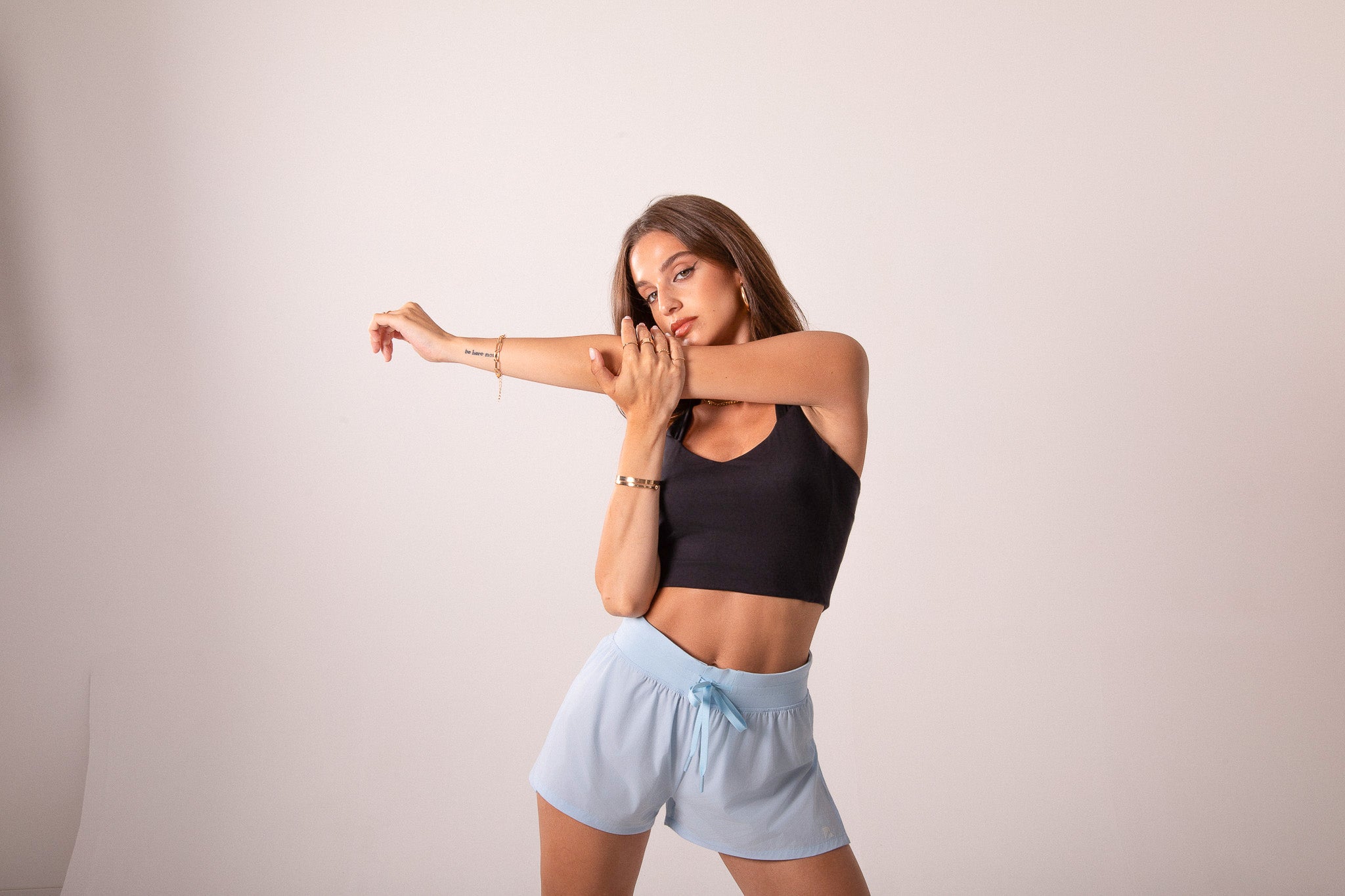 Cheeky Baby Blue Flyaway Shorts